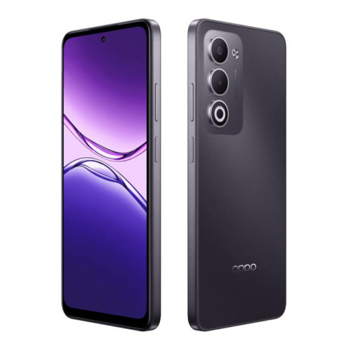OPPO A6i 5G, 8 Go + 128 Go, lecteur d'empreintes digitales latéral, 6,67 pouces, ColorOS 15, Android 15, Dimensity 6300 Octa Core, réseau : 5G (noir) SO252B185-013